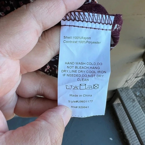 Boho Mixed Media Bell Sleeve Blouse - Size 3x - Picture 4 of 5